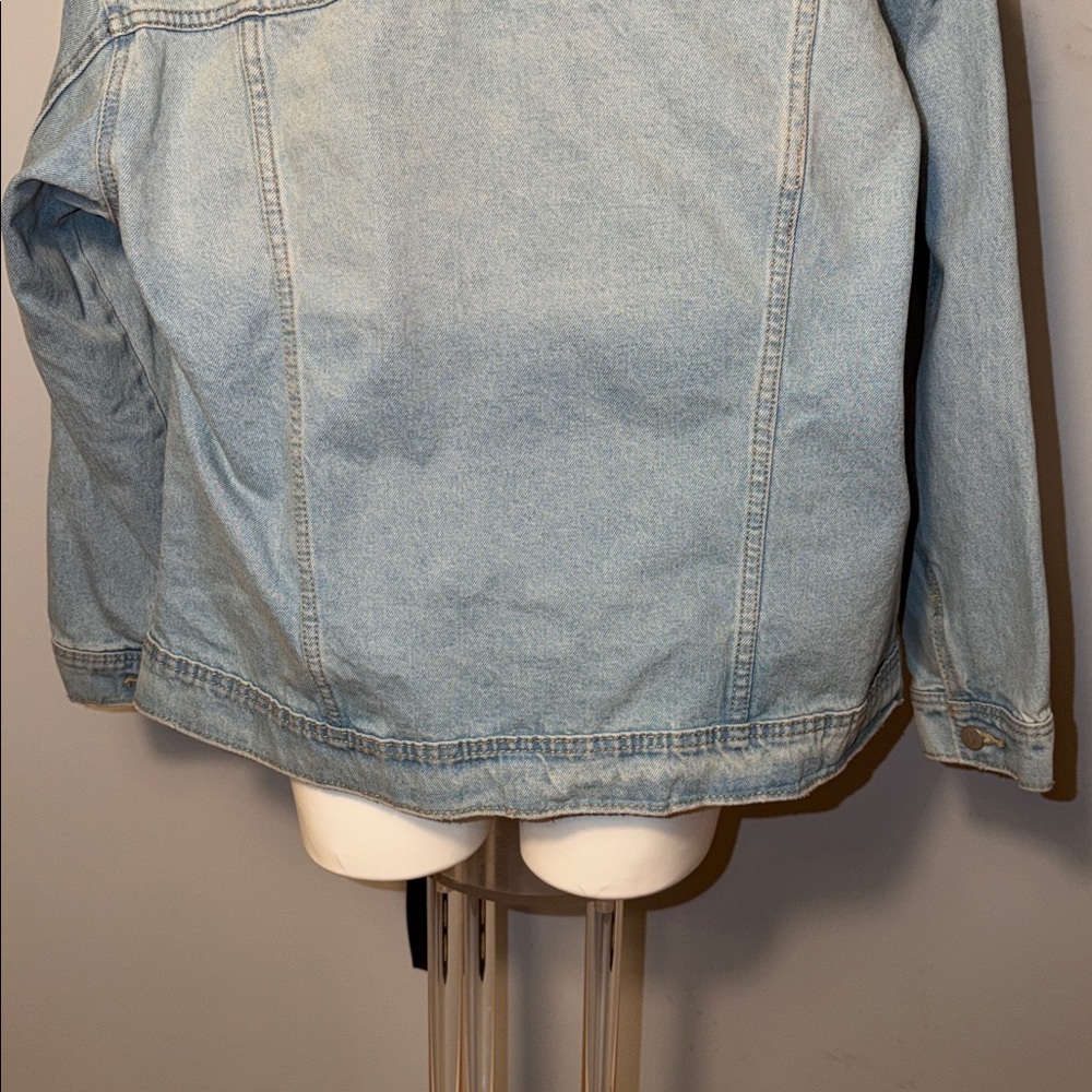 Isabel by Ingrid & Isabel denim “Mama” maternity jacket. NWT. X-Large. - Picture 3 of 16